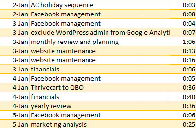 paid software tool: Microsoft Excel
