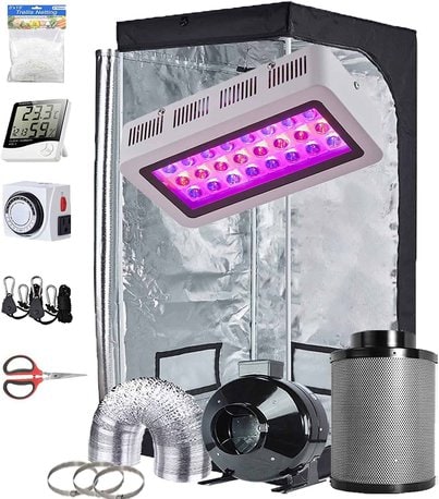 TopoGrow Grow Tent Kit Complete LED 300W TopoGrow Grow Tent Kit Complete LED 300W