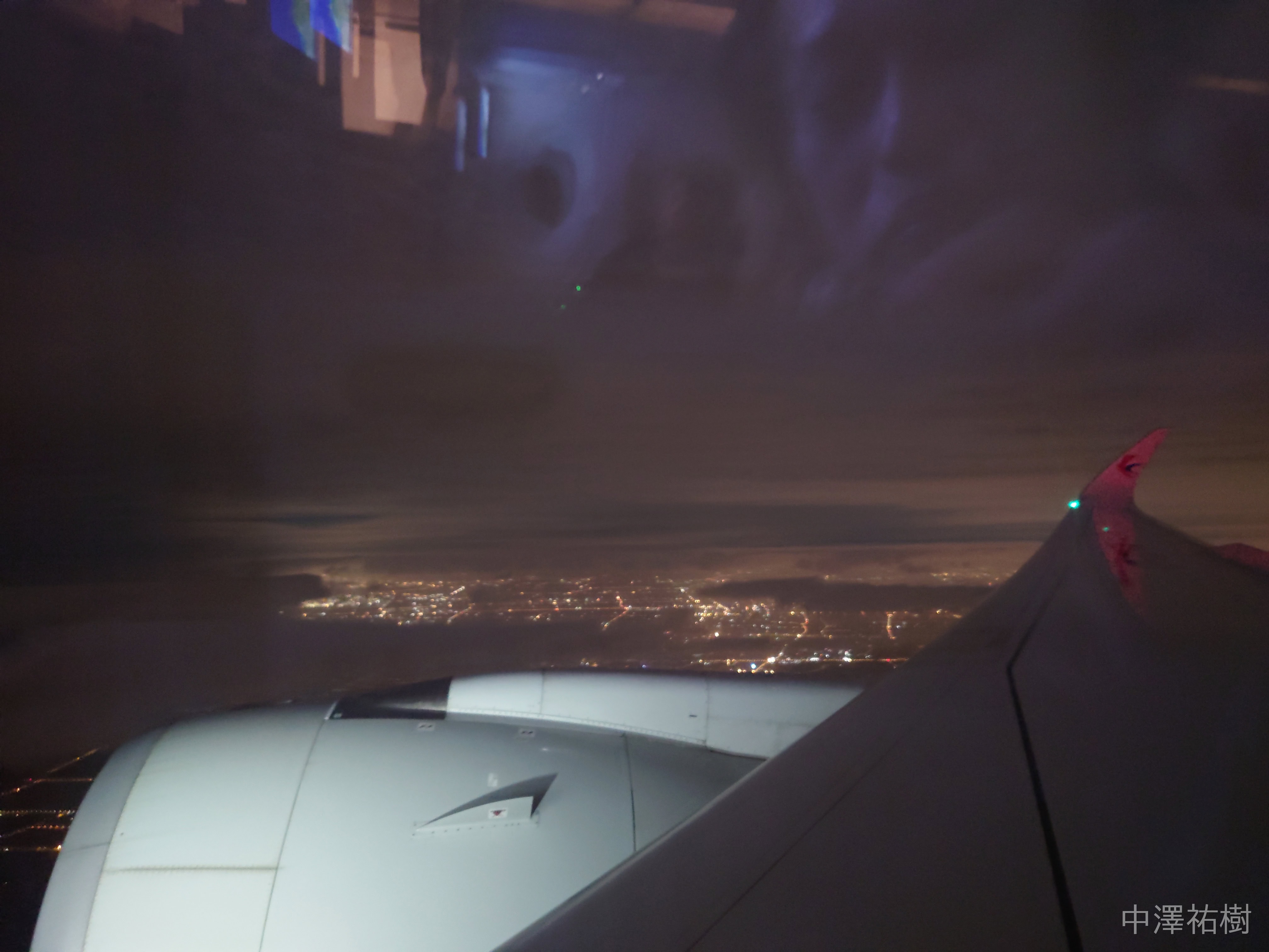 上海の朝の夜景