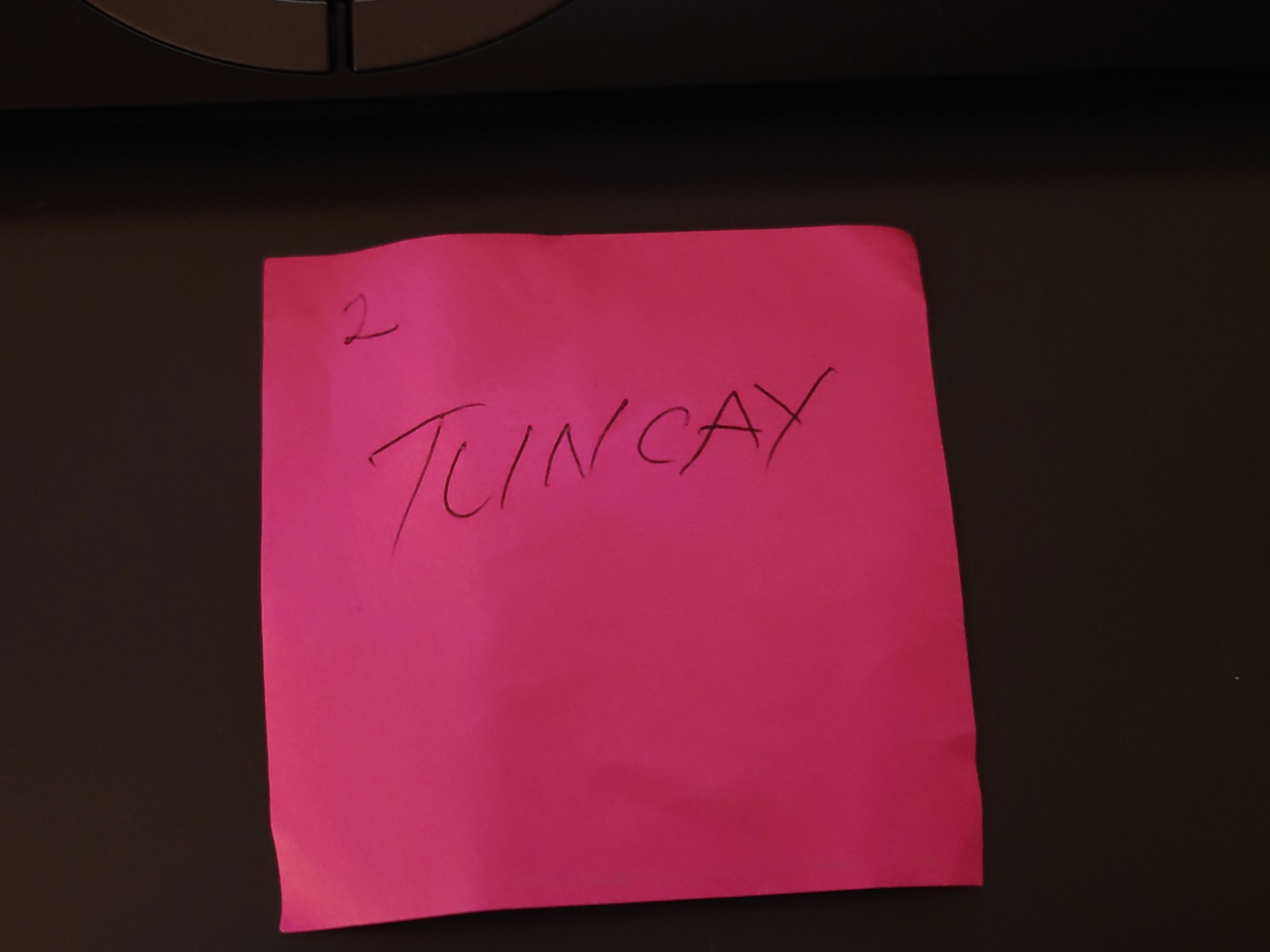 TUNACAYさんを頼れというメモ書き