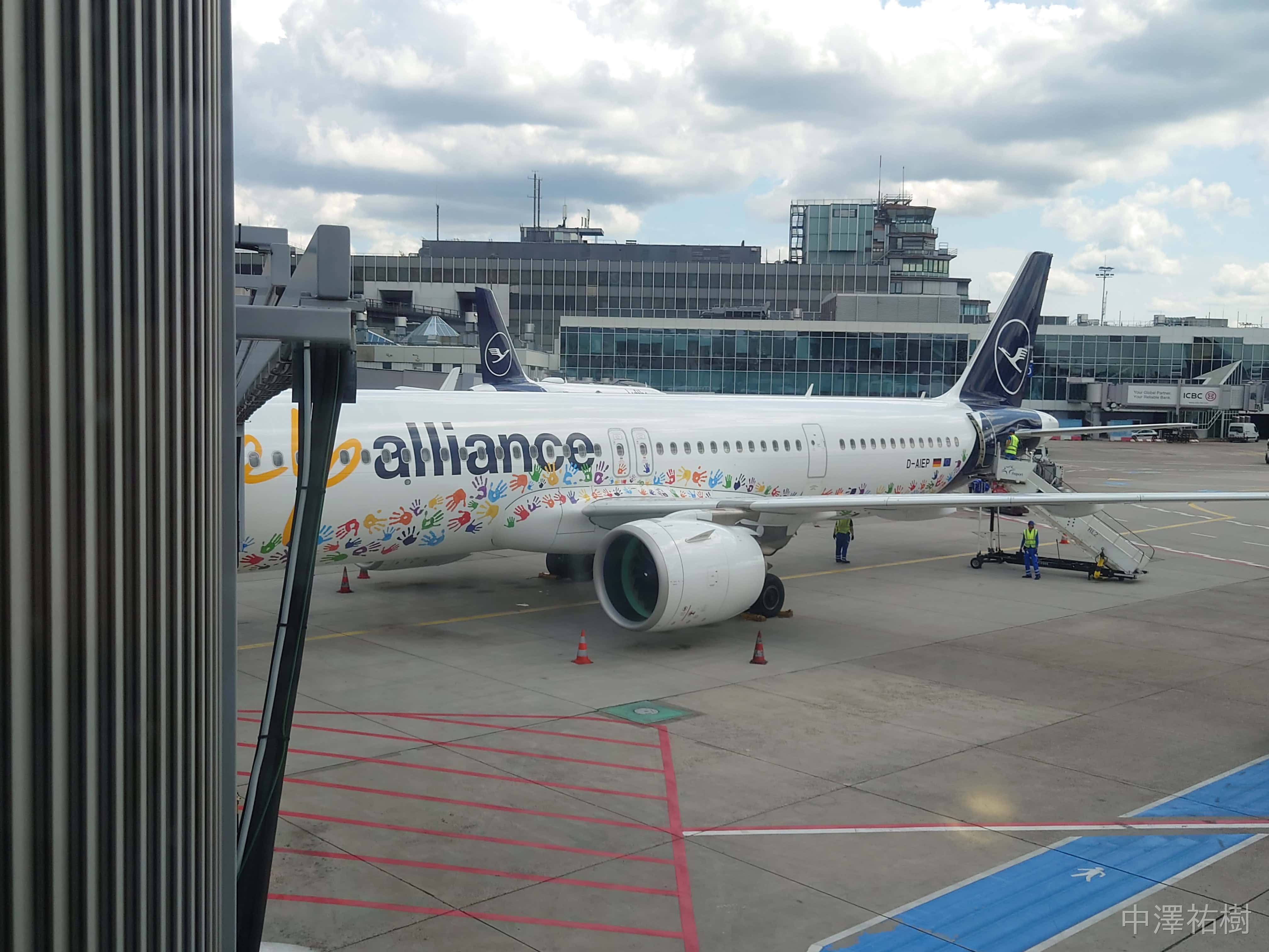 乗ってきた飛行機