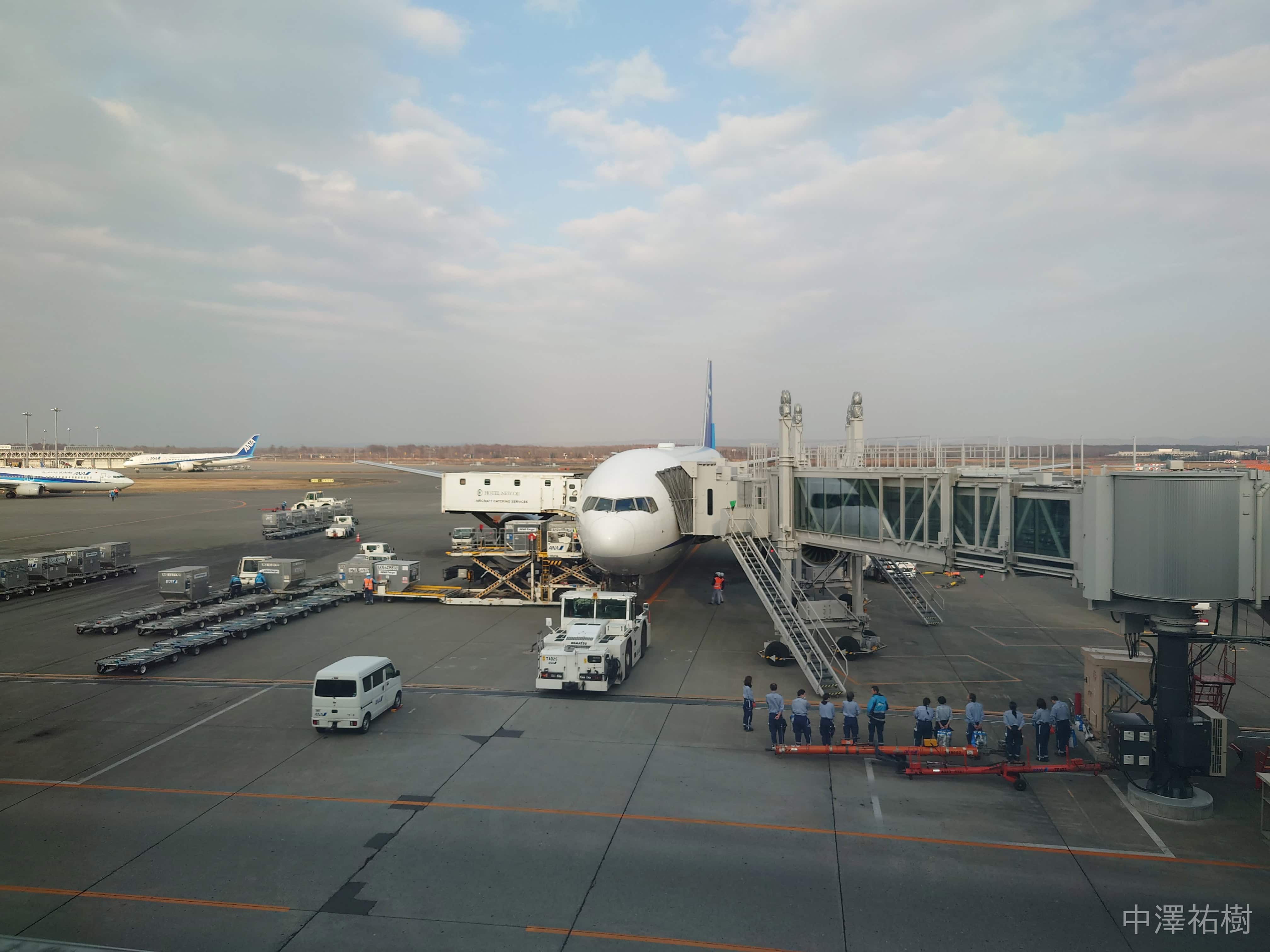 乗ってきた飛行機