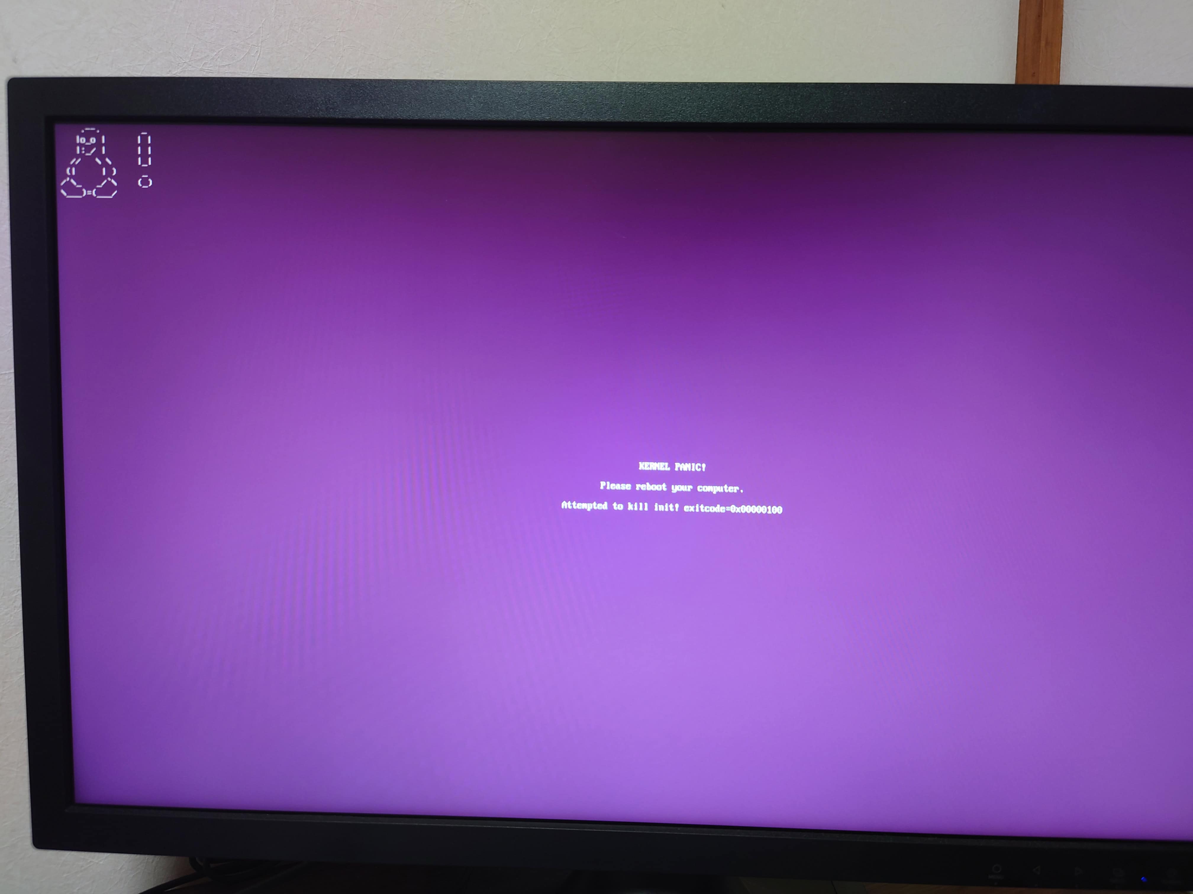 2台目のNUC「NUC5CPYH」でカーネルパニックを久しぶりに見る