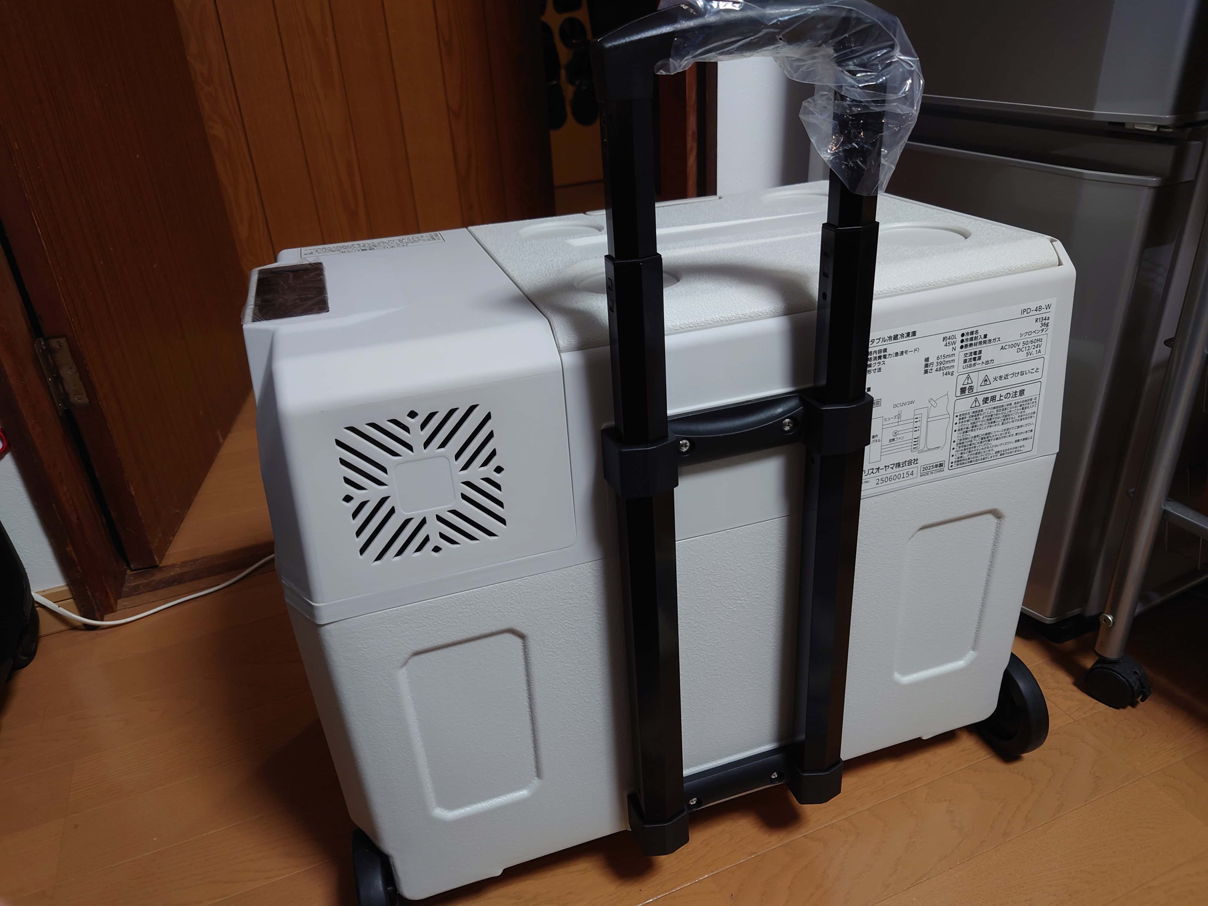 5.トロリーハンドルを伸ばした側面