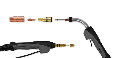 Cutaway graphic of AccuLock S Power Pin Assembly showing liner trimmed flush