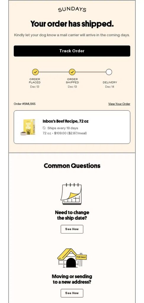 Shipping Confirmation Template