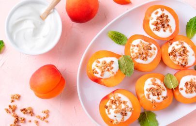 Receita Alperce com Iogurte e Granola