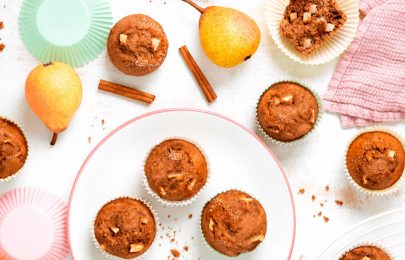 Receita Queques de Pera e Canela