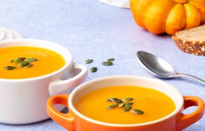 Receita de Creme de Abóbora e Cenoura