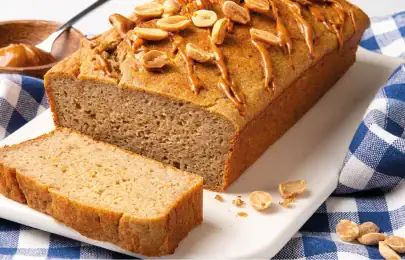 Bolo de Banana e Amendoim para 8 pessoas