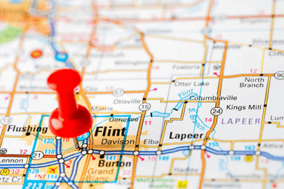Flint Michigan Area Map