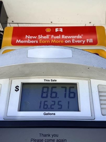 north park gas station pump