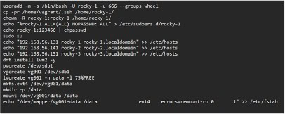 Shell provisioning script örneği - kullanıcı, sudo ve LVM disk yapılandırması