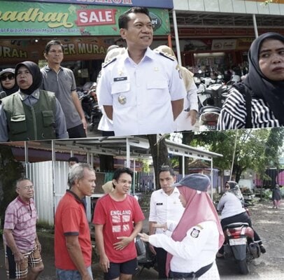Camat Tallo Turun Langsung Tertibkan PK5 dan Bangunan di Atas Trotoar dan Drainase