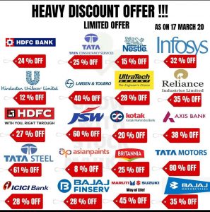 Top stocks being sold at heavy discount