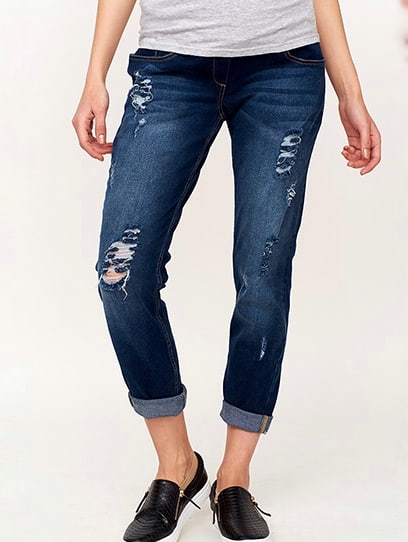 Джинсы-бойфренды для будущих мам Attika