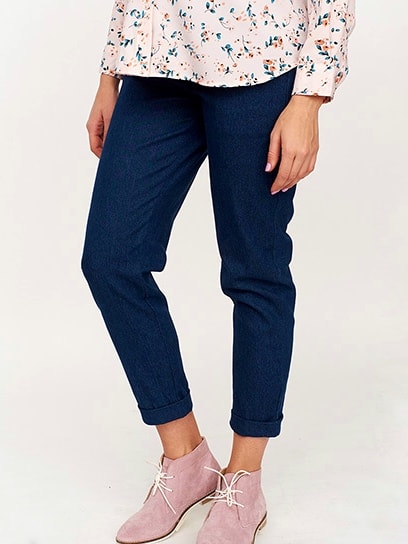 Джинсовые брюки для будущих и кормящих мам Defance