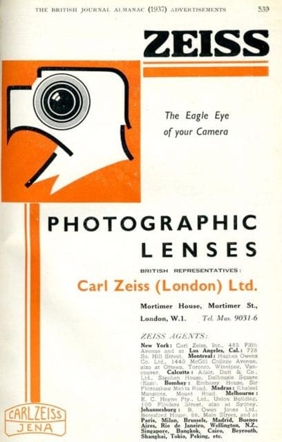 あなたのカメラの鷲の眼Tessar