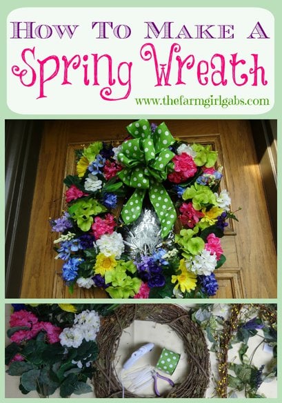 This easy DIY tutorial will show you how to make an beautiful Spring Grapevine Wreath for your front door. Welcome Spring!