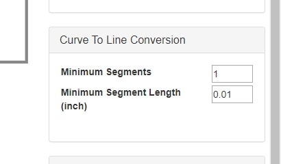 curve to line conversion options in JSCut