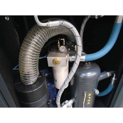 Schraubenkompressor mit Rippenbandriemenantrieb (Bodeninstallation mit Frequenzregelung) Aircraft A-PLUS 38-08 VS – Bild 2