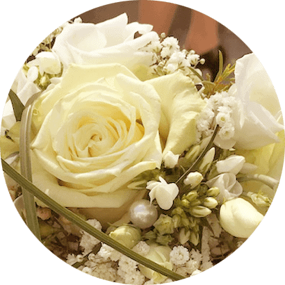 Hochzeitsstrauß in Weiß