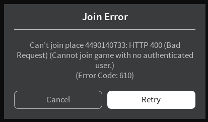 How to Troubleshoot & Fix Roblox Error Code 610 HTTP 400 Bad Request