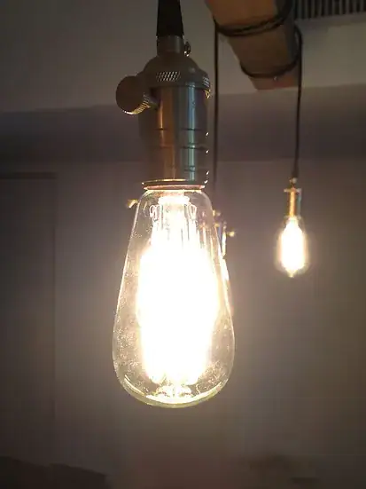 גופי תאורה רטרו משולבים עץ גושני - Image 3
