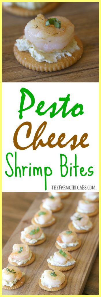 Looking for an easy summer appetizer recipe? These easy Pesto Cheese Shrimp Bites are perfect for spring entertaining. #FreshRITZpiration #Ad 