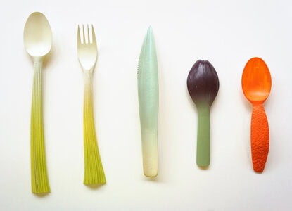 Chinese designer creates biodegradable utensils with corn starch designer Chinese designer creates biodegradable utensils with corn starch Chinese designer creates biodegradable utensils with corn starch 1