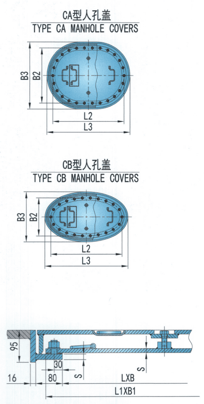 Marine manhole cover