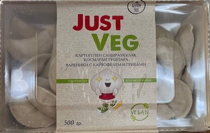 Вареники б/г с картофелем и грибами JV 500 г
