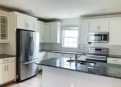 Bright empty kitchen after DSS Cleaning move-in or move-out service in Charleston