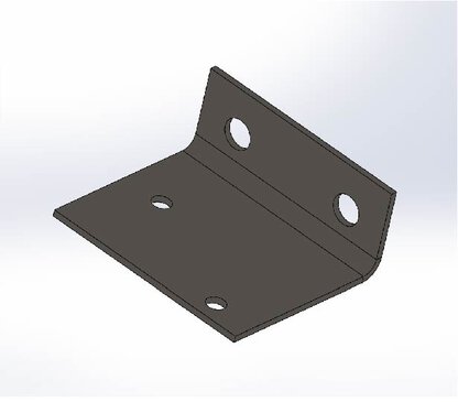 Mounting bracket for TIR solenoid sprayer valves and control panels.