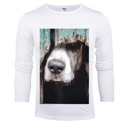 Langarm T-Shirt Hunde Schnauze XL