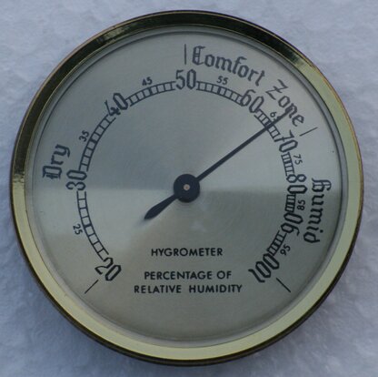Brass Dialed Hygrometer