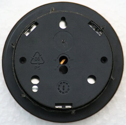 Rear view of Brass hygrometer