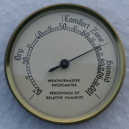 Cream Dialed Hygrometer