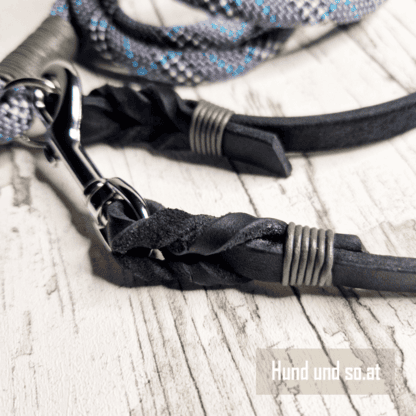 Hundeleine Tartan Blau