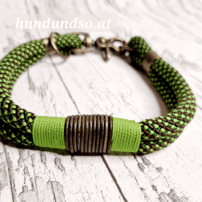 Hundehalsband Seil Caterpiller Olive