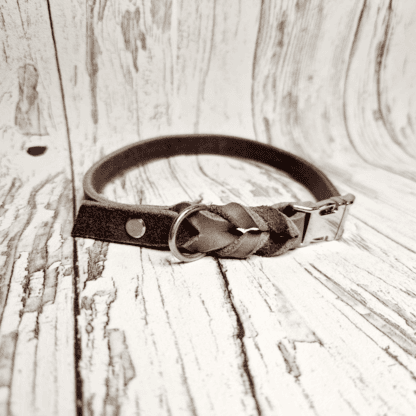 Hundeleine Halsband Set Seil Leder Muddy