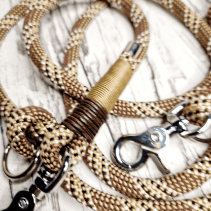 Hundeleine Seil Muddy Braun Gold