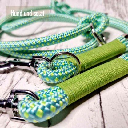 Hundeleine Seil Turquoise Türkis Grün