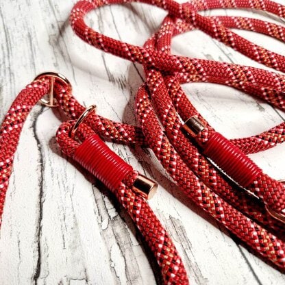 Retrieverleine Seil Tomato