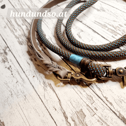 Hundeleine Seil Leder Elite