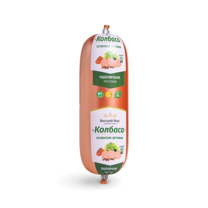 Колбаса пшеничная со вкусом ветчины ВВ 400 г