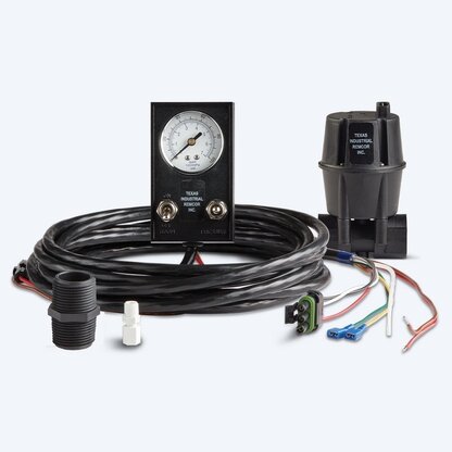TIR solenoid sprayer valves and control panel for irrigation systems.
