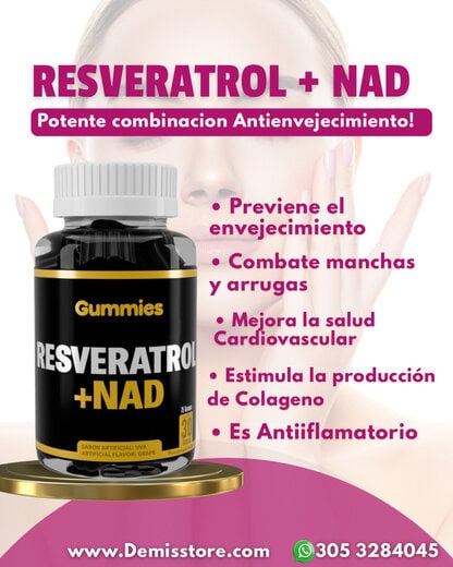 Resveratrol + NAD en gomitas! - Imagen 2