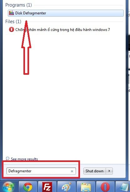 chống phân mảnh ổ cứng