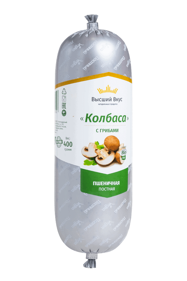 Колбаса пшеничная «С грибами» ВВ 400 г